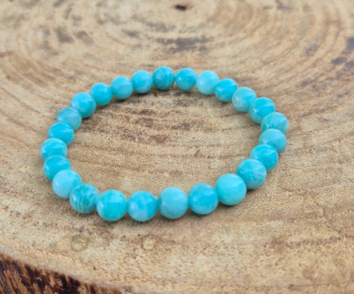 bracelet en amazonite du pérou naturelle