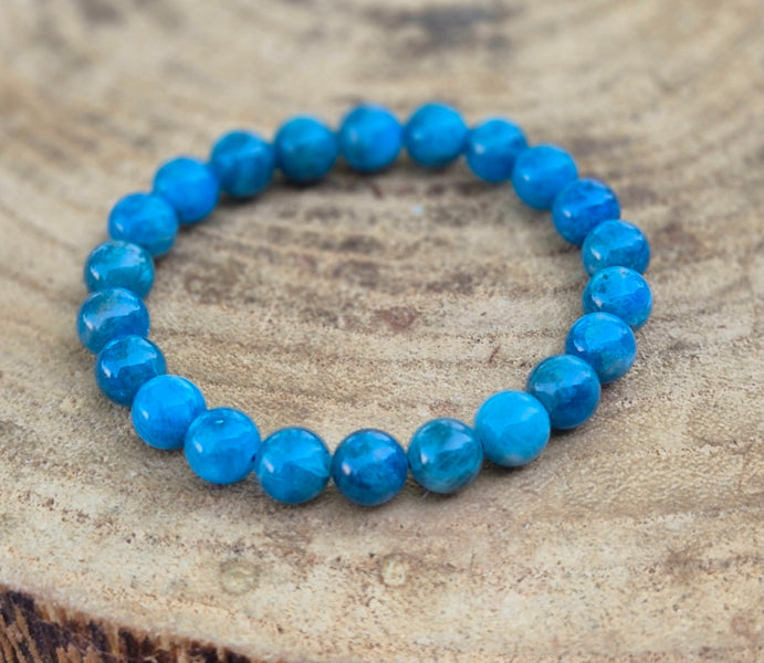 bracelet en apatite bleue