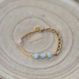 Bracelet en Morganite Asymétrique