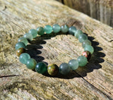 bracelet amazonite et unakite