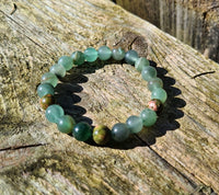 bracelet amazonite et unakite