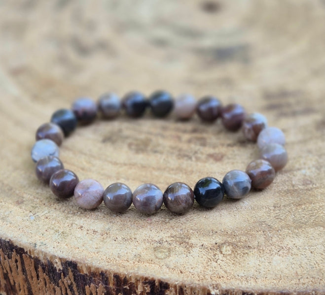 bracelet bois fossile 8mm