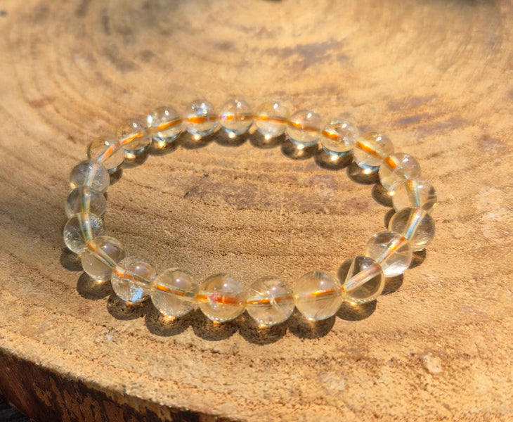 bracelet en citrine naturelle