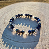 Bracelet Connaissance Lapis Lazuli, Hématite, Cristal de Roche