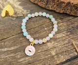 Bracelet Enfant Amazonite et Quartz Rose Donut's