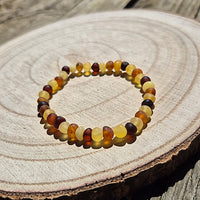 Bracelet en Ambre Multicolore