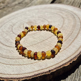 Bracelet en Ambre Multicolore