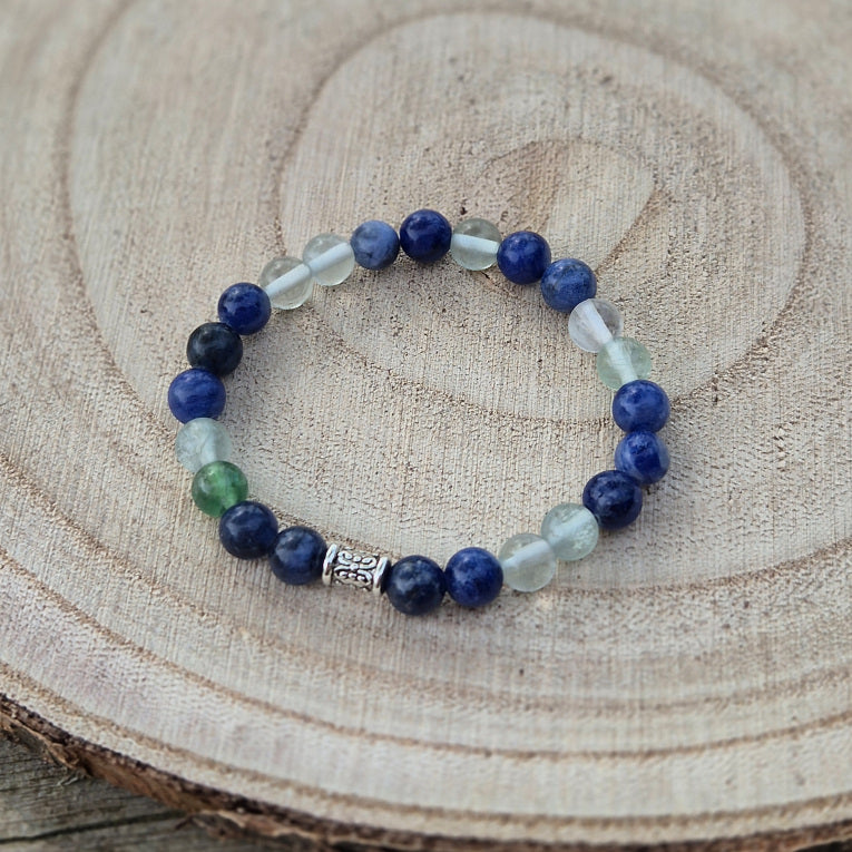 Bracelet Enfant - Le Coach de Poche - Sodalite et Fluorite