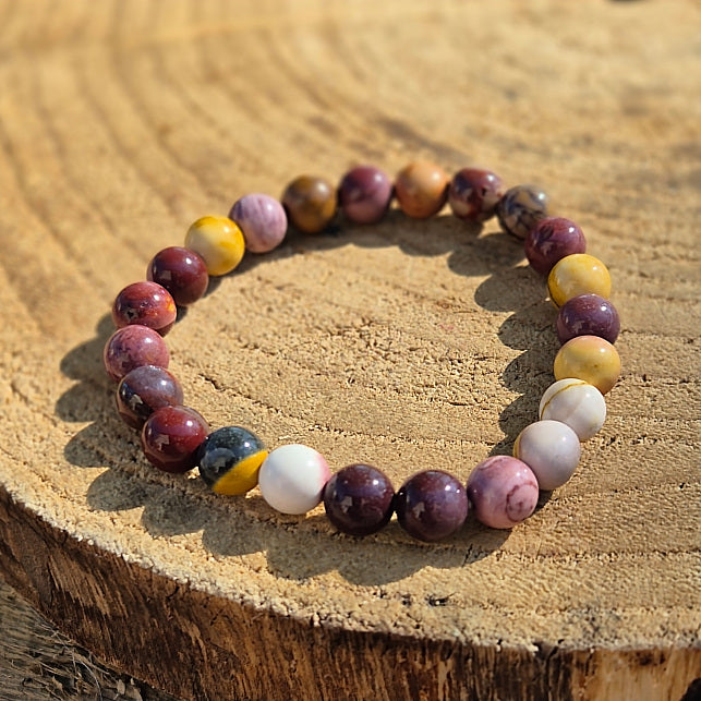 Bracelet en Jaspe Mokaïte d'Australie - 8mm