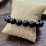 Bracelet en Obsidienne Noire du Mexique A 12mm