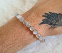 bracelet en pierre de lune grise