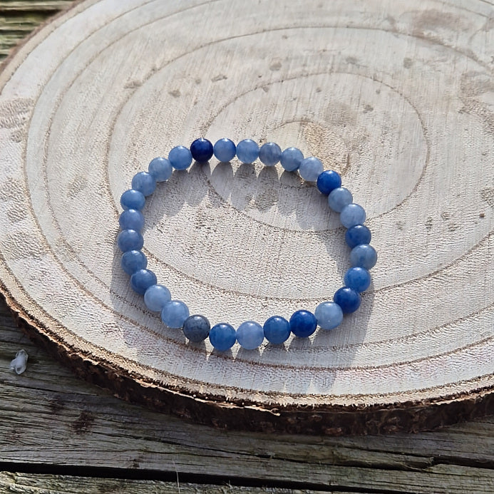 Bracelet en Quartz Bleu 6mm