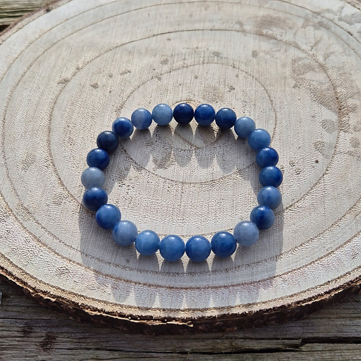 Bracelet en Quartz Bleu 8mm