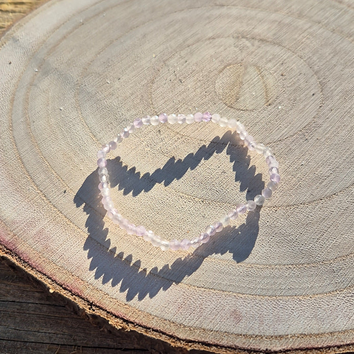 Bracelet Facette Améthyste Lavande du Brésil