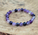 bracelet en fluorite violette