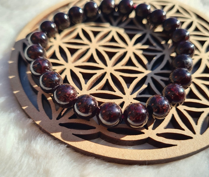 bracelet en grenat