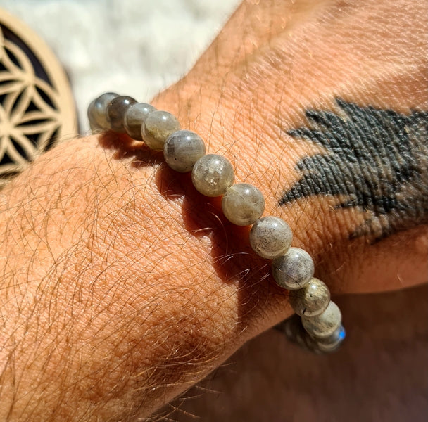 bracelet de lithotherapie labradorite