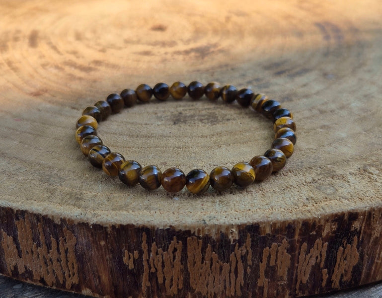 Bracelet en oeil de tigre 6mm