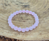 Bracelet en Quartz Rose du Brésil 8mm