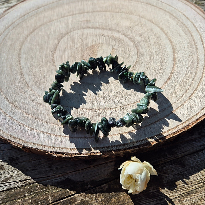 Bracelet Baroque en Séraphinite de Russie