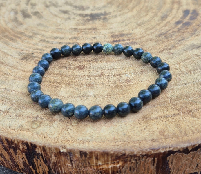 Bracelet en Serpentine de Russie 6mm