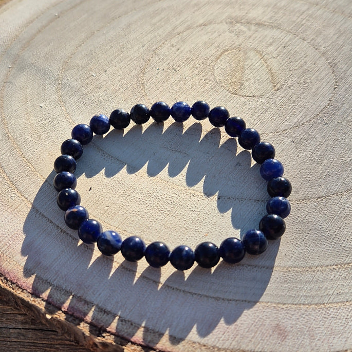 Bracelet en Sodalite AA du Namibie 6mm
