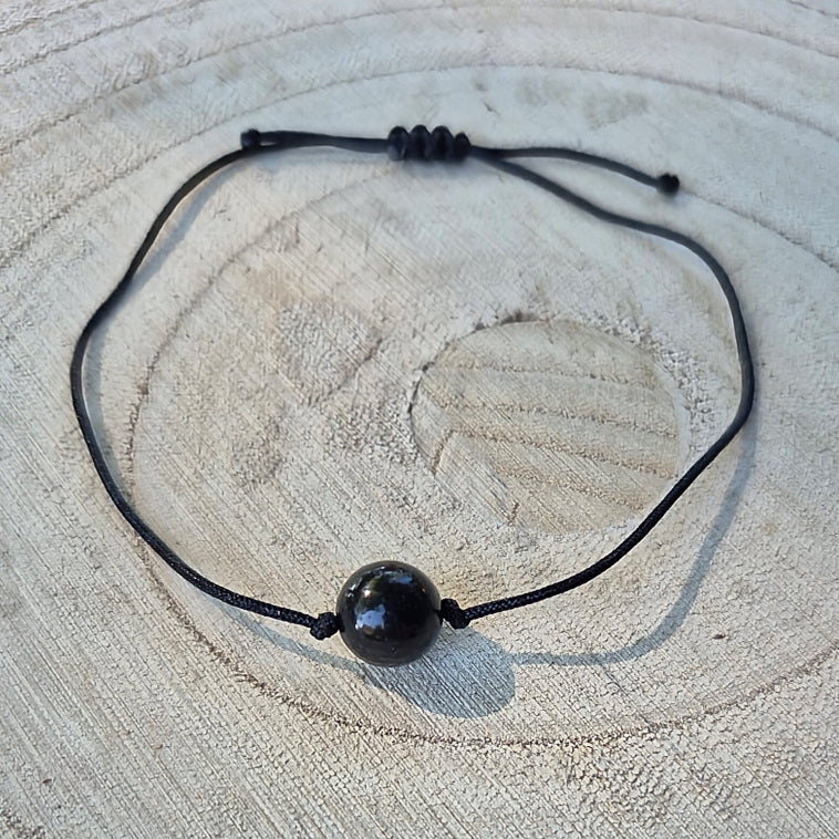 Bracelet Fermeture Macramé - Shungite
