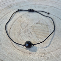 Bracelet Fermeture Macramé - Shungite