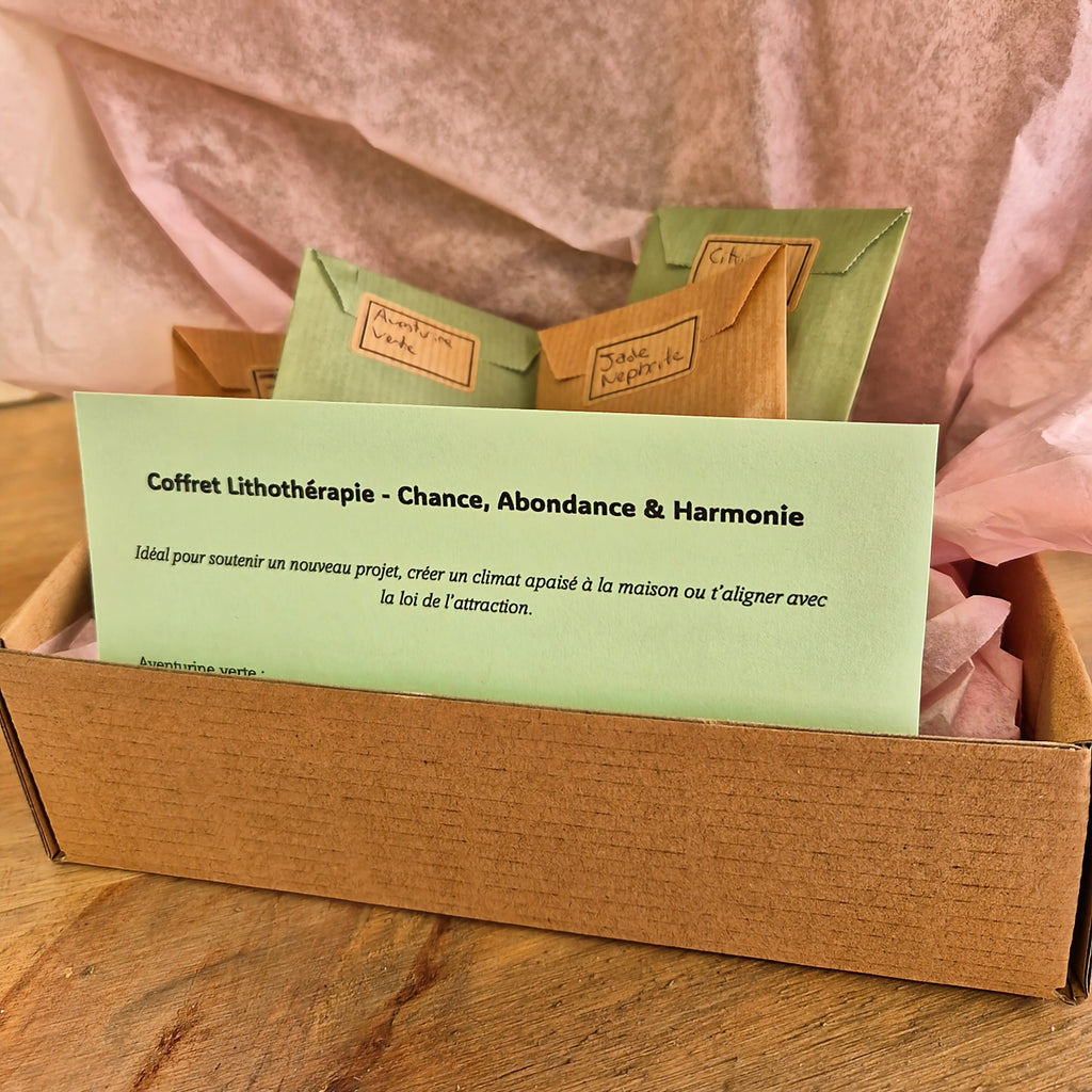 Box Intention - Bracelet, Pierres naturelles & Mini guidance