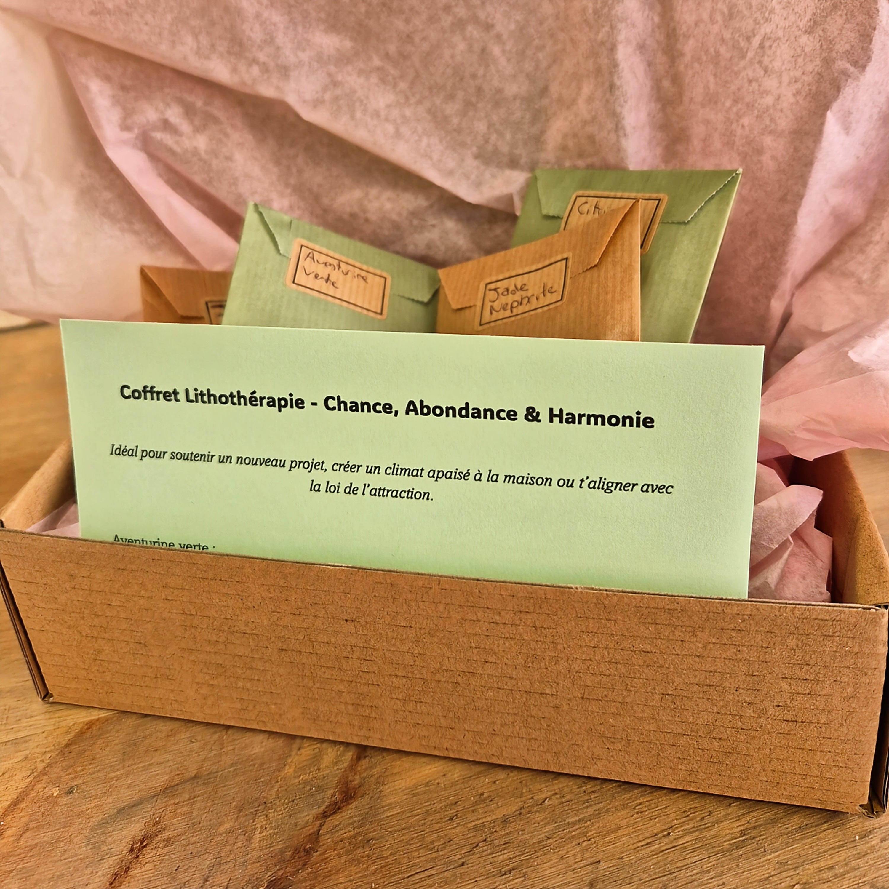 Box Intention - Bracelet, Pierres naturelles & Mini guidance