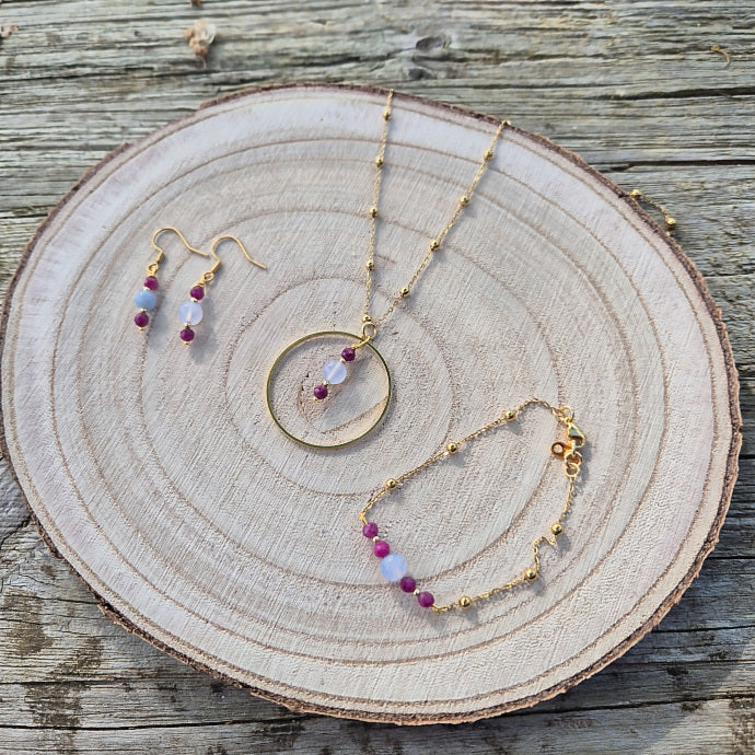 Box Intention - Bracelet, Pierres naturelles & Mini guidance