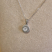Collier en Argent 925 - Pierre de Lune et Oxyde de Zirconium