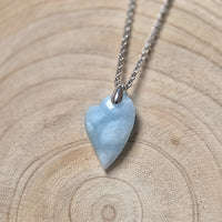 Collier Coeur Design en Aigue Marine