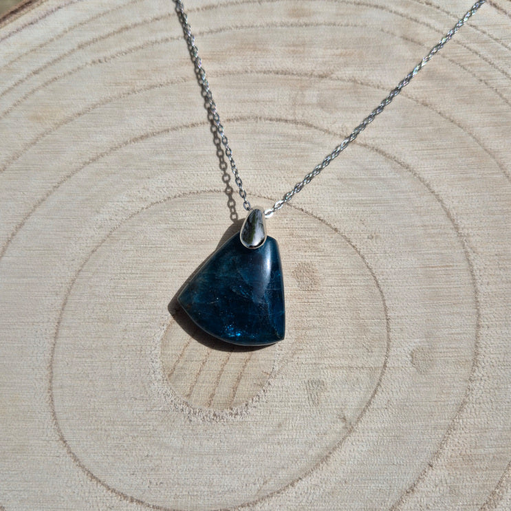 Collier Apatite Bleue de Madagascar Design