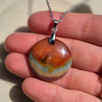 Collier Rond Jaspe Polychrome