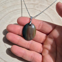 Collier Ovale Jaspe Polychrome de Madagascar