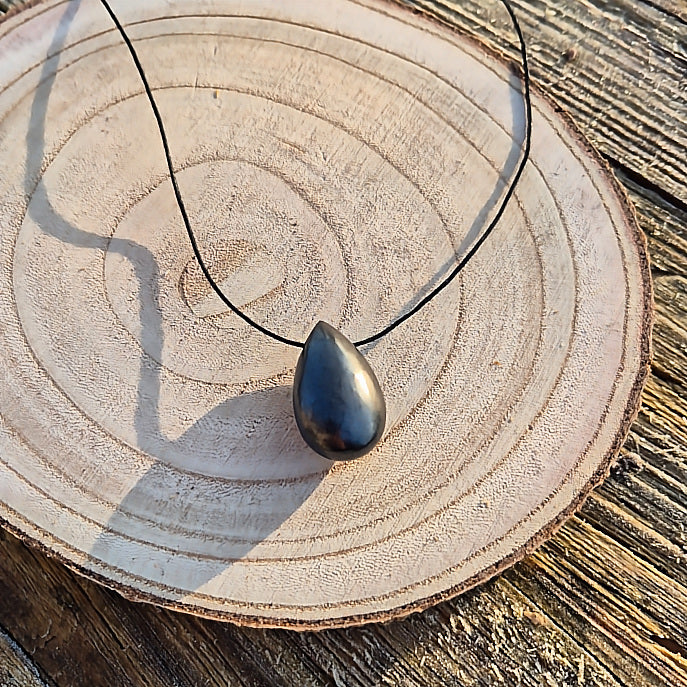 Collier Goutte Pierre Shungite
