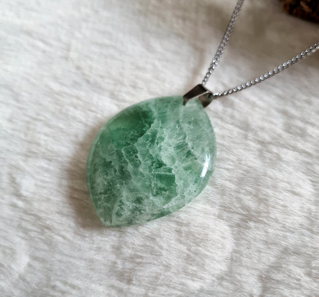 collier en fluorite verte boutique de lithothérapie