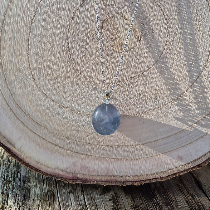 Collier en Fluorite Bleue de Chine