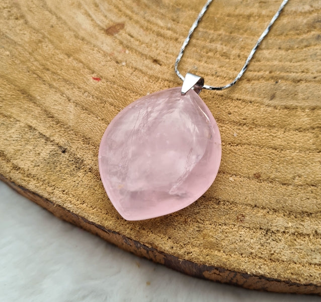 boutique de lithothérapie collier en quatz rose