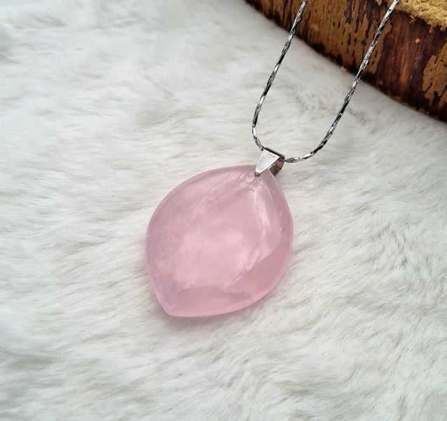 boutique de lithothérapie collier en quatz rose