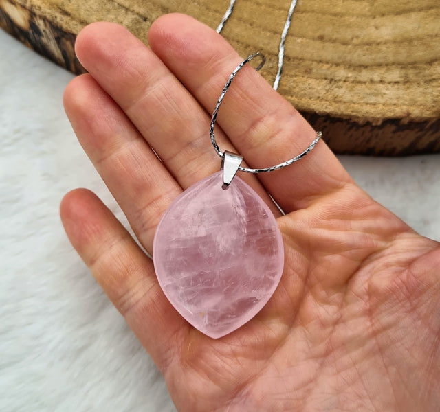 boutique de lithothérapie collier en quatz rose