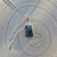 Collier en Chrysocolle Rectangulaire