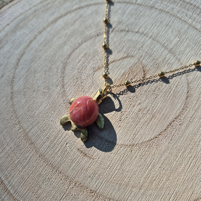 Collier Tortue en Cornaline de madagascar