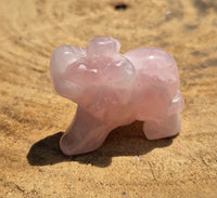 Elephant en Quartz Rose