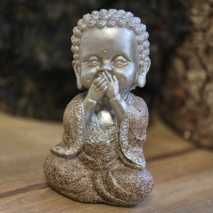 figurine bouddha de la sagesse, je ne dis pas de mal
