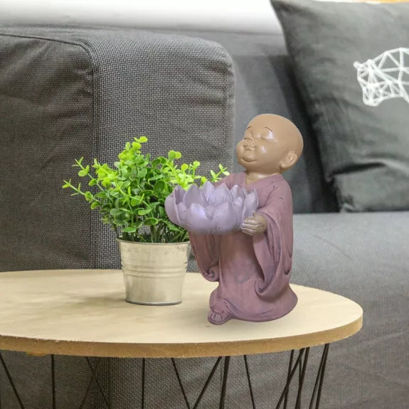 Bougeoir Bouddha Rose Porte Bougie