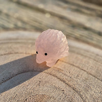 Figurine Hérisson en Quartz Rose