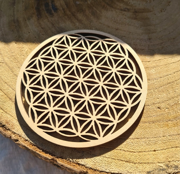 plaque de rechargement fleur de vie