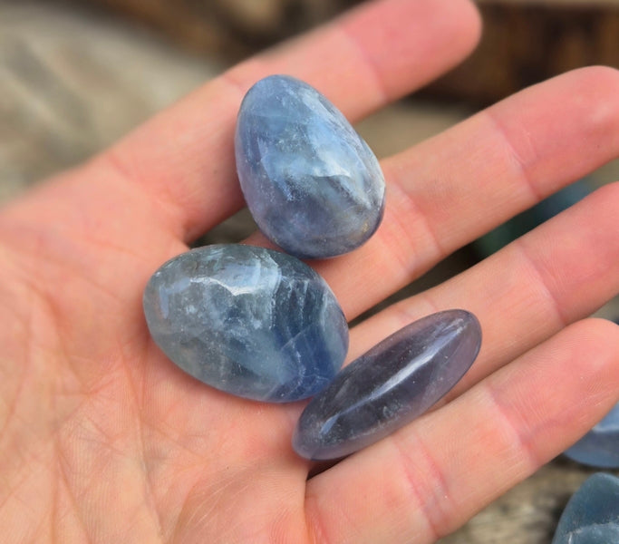 Pierre roulée Fluorite bleue-Verte de Chine Qualité AA